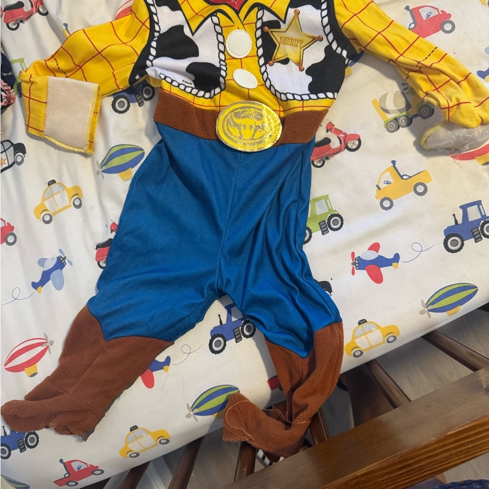 Woody Kids Costume - Yellow, Blue, Brown